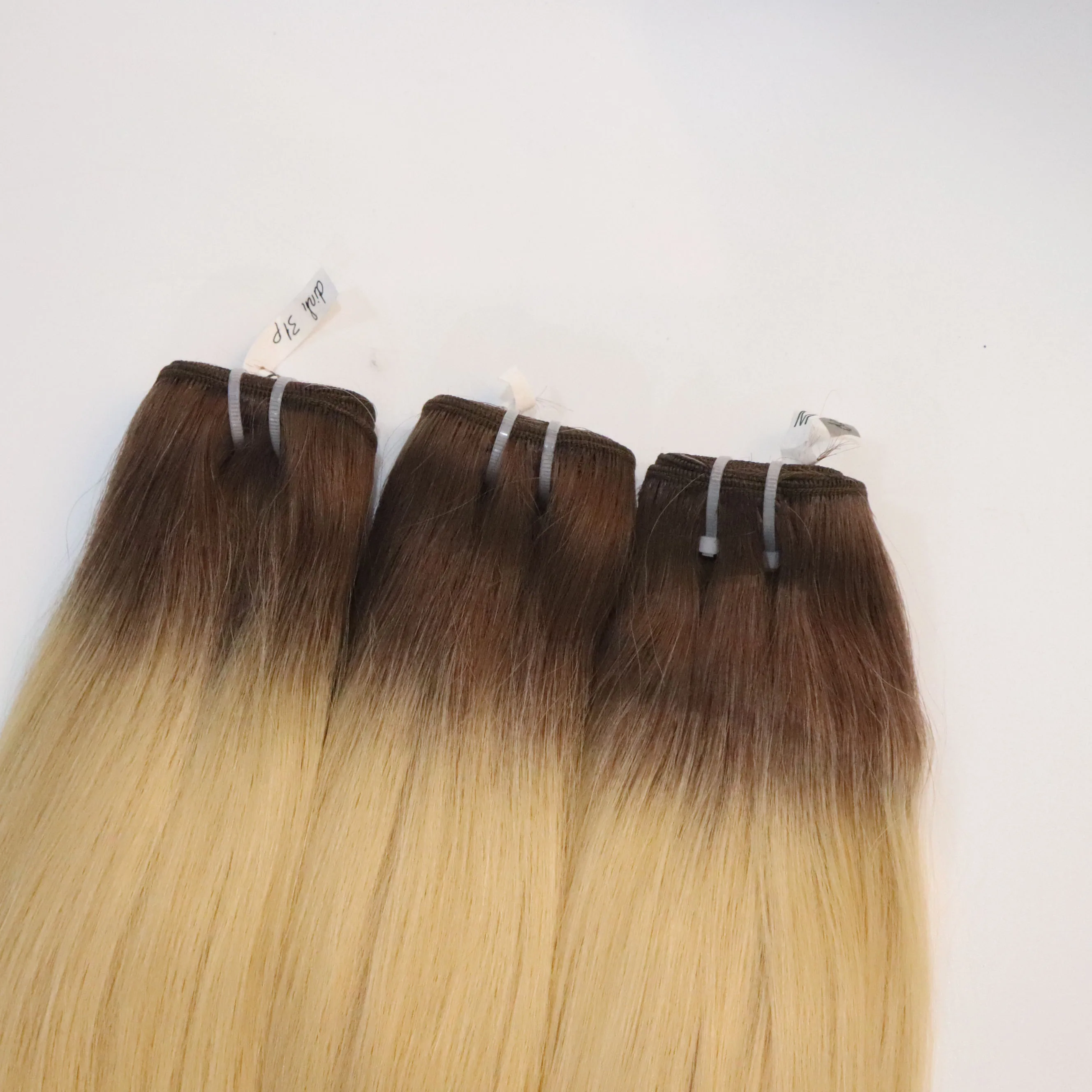 Прямые волосы с двойным рисунком Омбре роскошные натуральные вьетнамские выравненной кутикулой