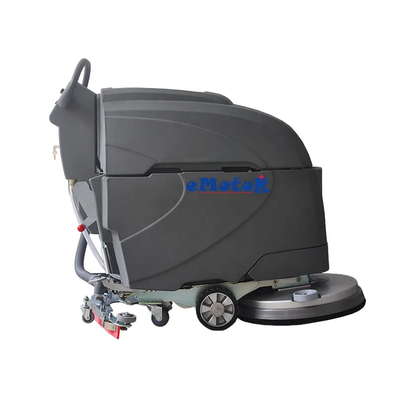 Professional wet and dry industrial walk behind floor scrubber  cordless cleaning equipment