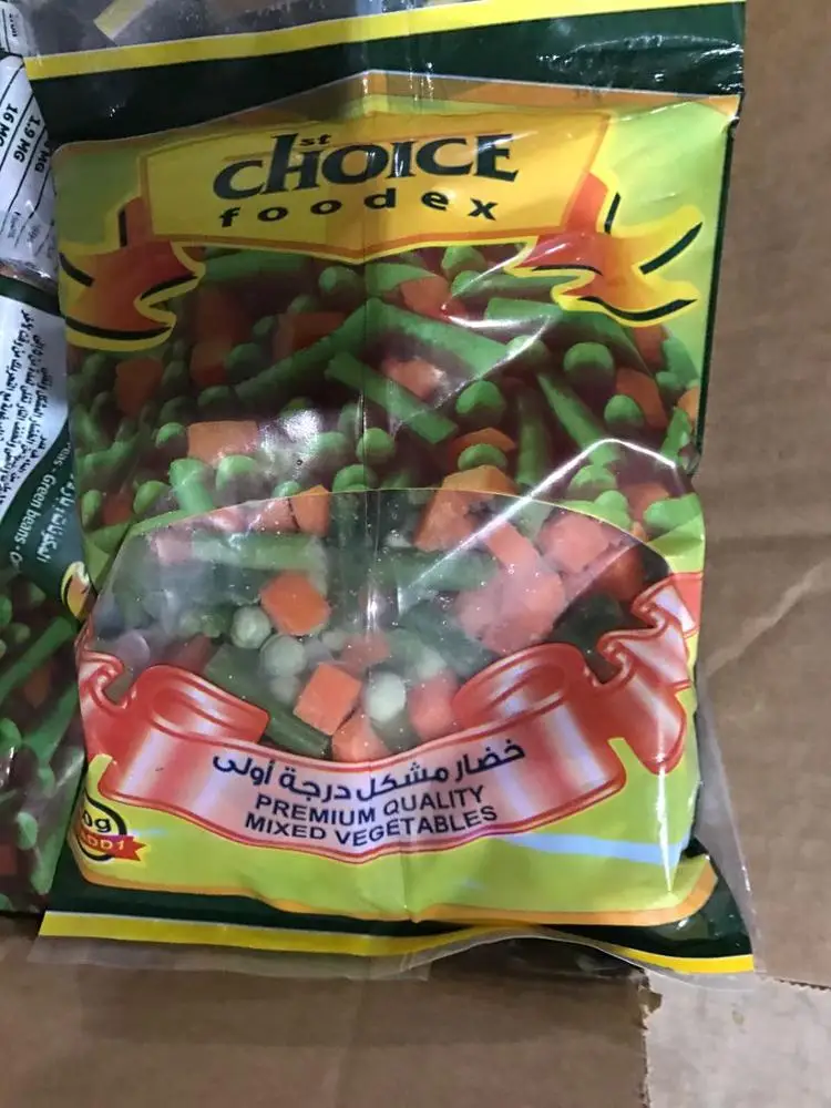 Frozen Mixed Vegetables(peas+beans+carrot) items
