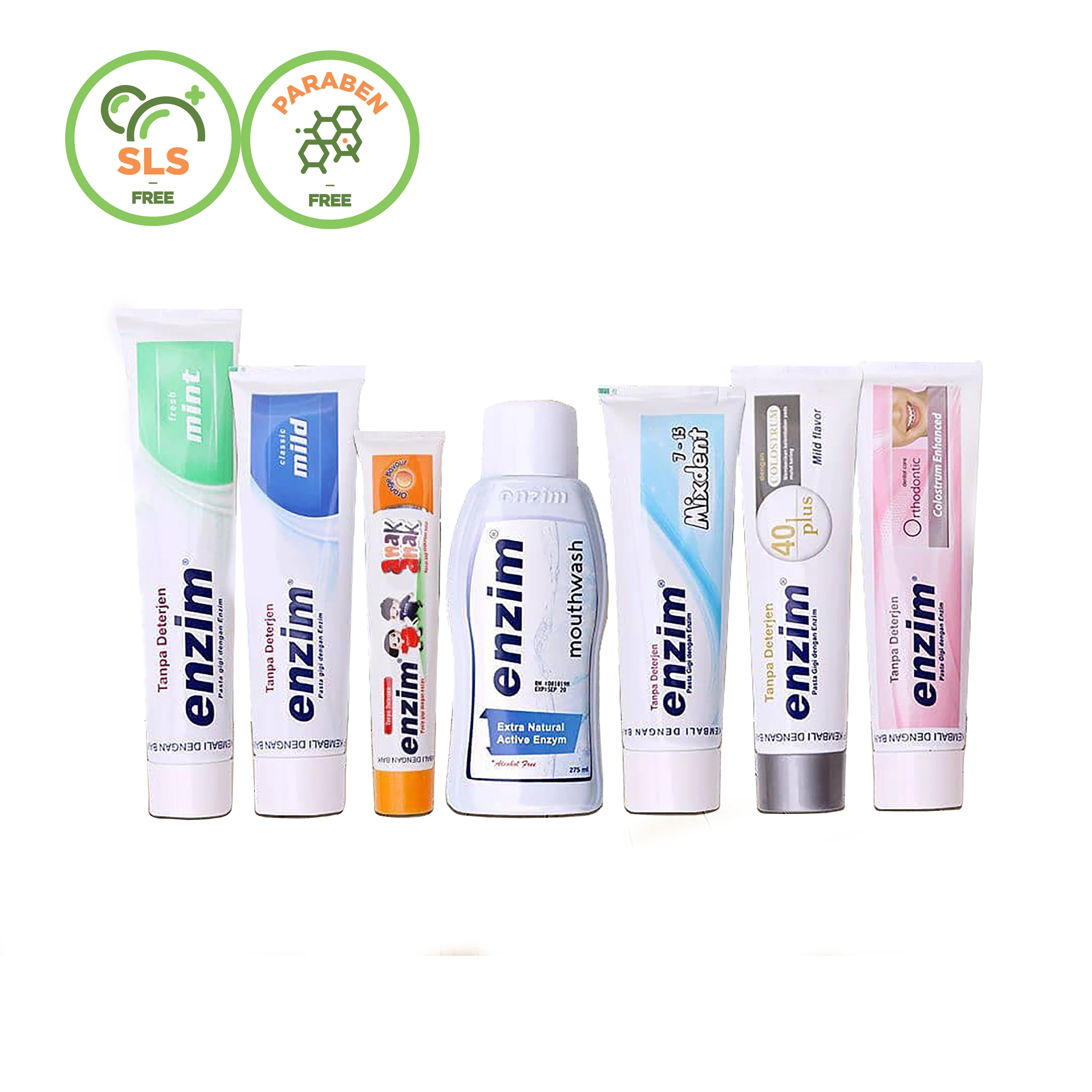  Высококачественная зубная паста с активным ферментом и без SLS для устранения стоматита дыхания