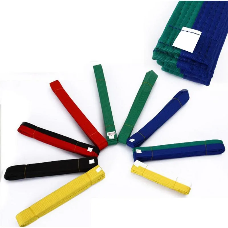 Топ спонсор страницу пользовательские wkf утвержден длина 160 см-360 см хлопчатобумажной ткани для детей и взрослых тхэквондо ремни мастер каратэ Ремни