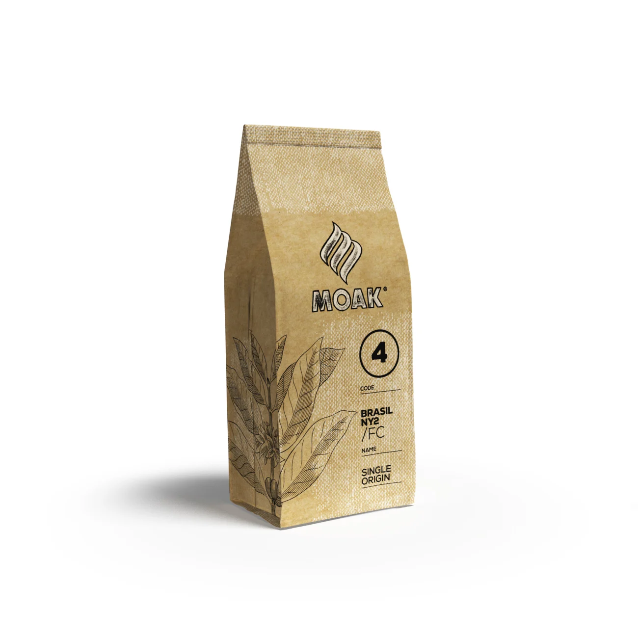 Top Quality OEM Coffee beans bag 1kg Santos NY2 100% arabica For export