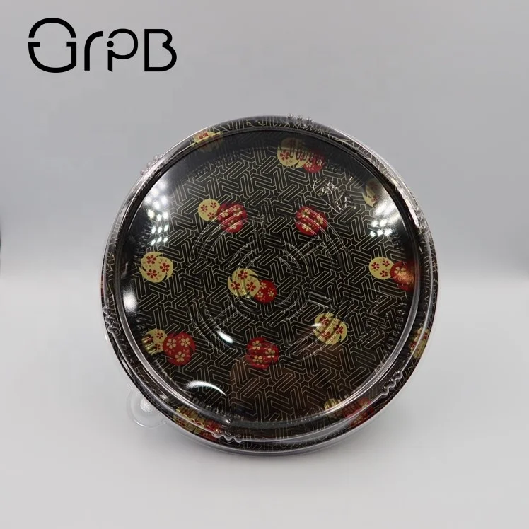 
disposable bento food packing plastic small sushi plate 