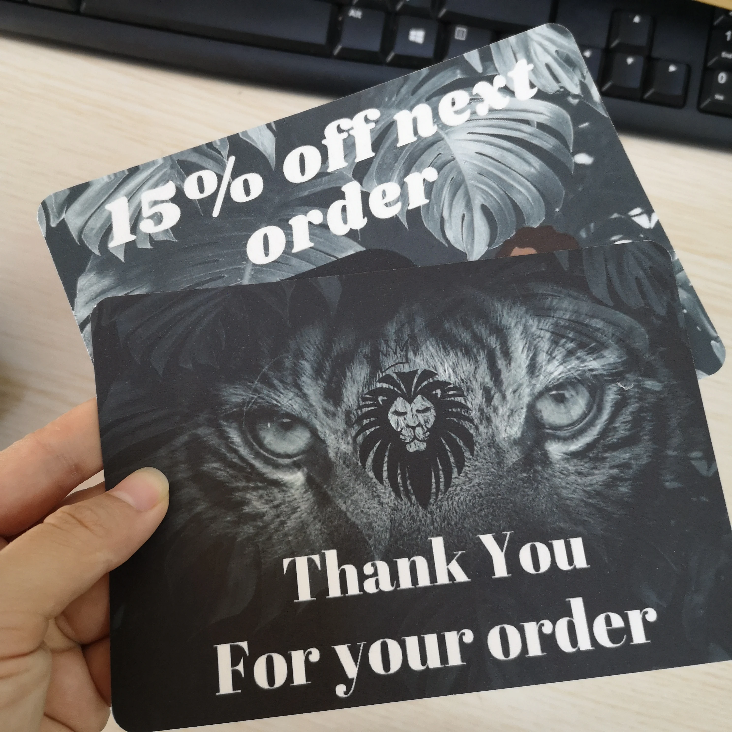 Fancy Special Texture Paper Custom Gold Foil Birthday Card Bulk Thank You Card Handwring Greeting Cards