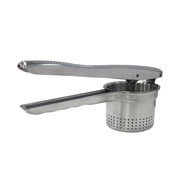 Durable stainless steel potato press metal potato masher
