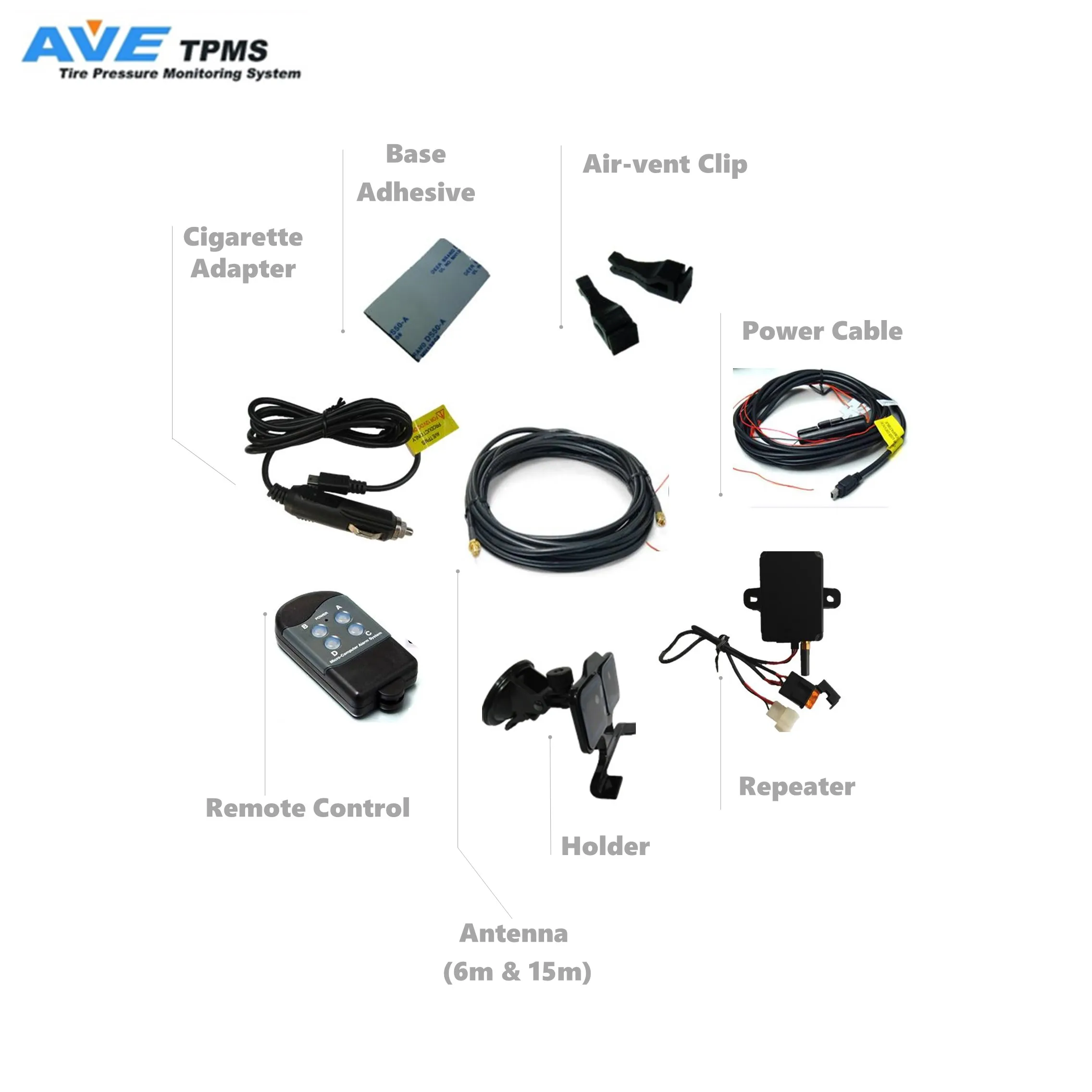 433.92 Mhz TPMS with LF remote Control for sensor configuring and learning