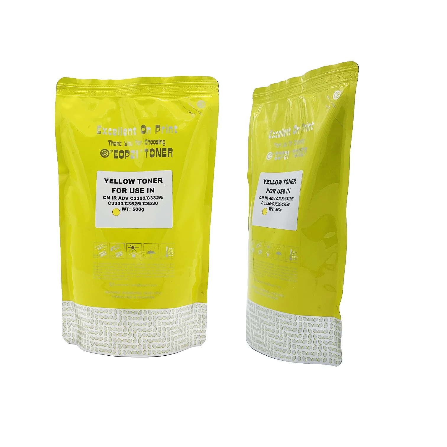 Высокий Глянец 500 г желтый идеально совместимый тонер для CANON IR Advance C3320/C3325/C3330/C3525i/C3530 (GPR-53/NPG-67/C-EXV49)