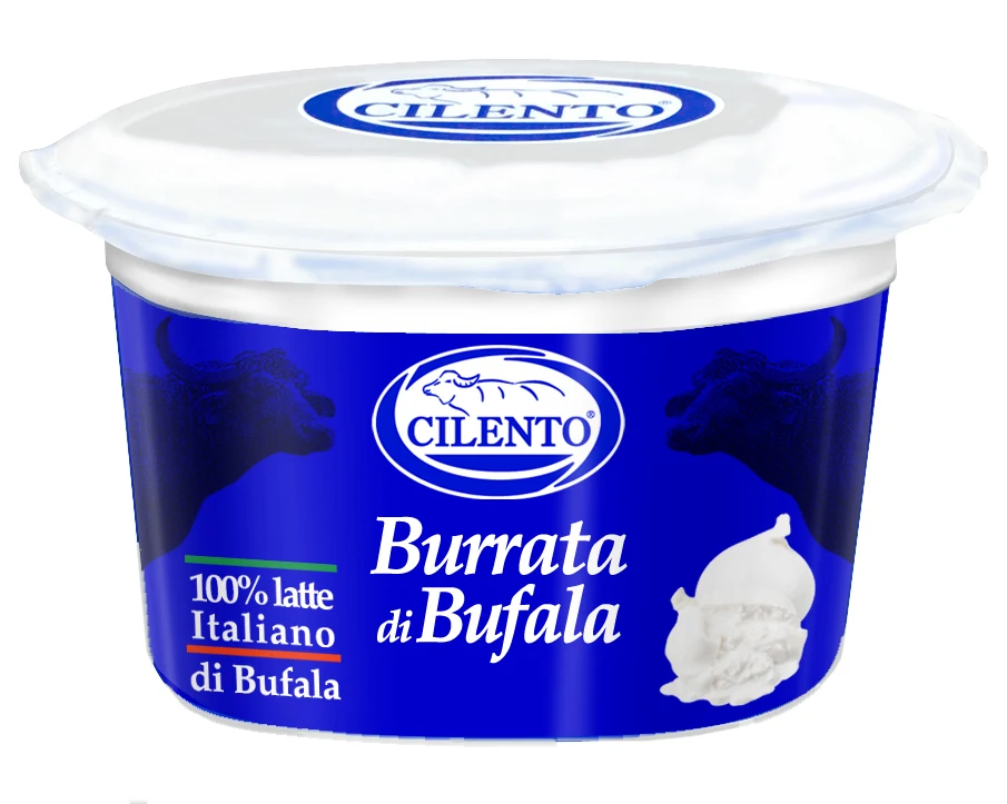 Burrata di Bufala High quality Italian fresh cheese with creamy heart Burrata di Bufala tub 125g