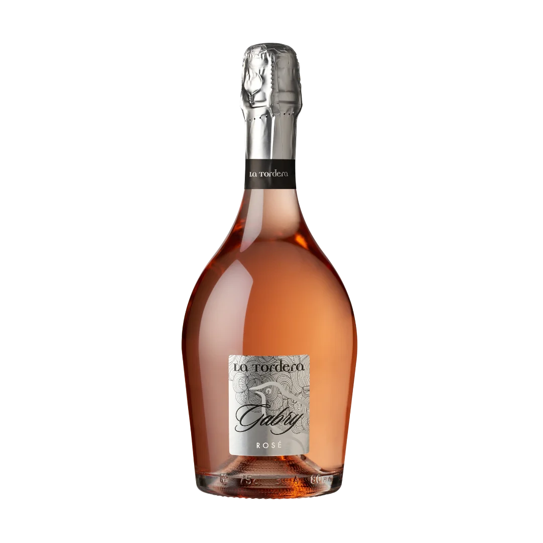 Top Premium Sparkling Wine Rose Brut Gabry in a Glass Bottle  0.75lt for your Aperitif