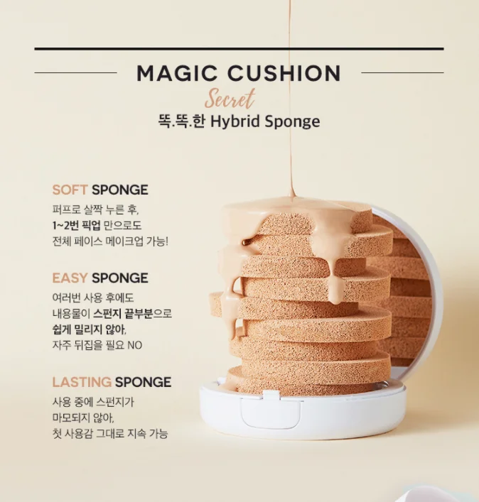 Magic Cushion Cover Lasting SPF50+ PA+++ 15g_ KOREAN COSMETICS