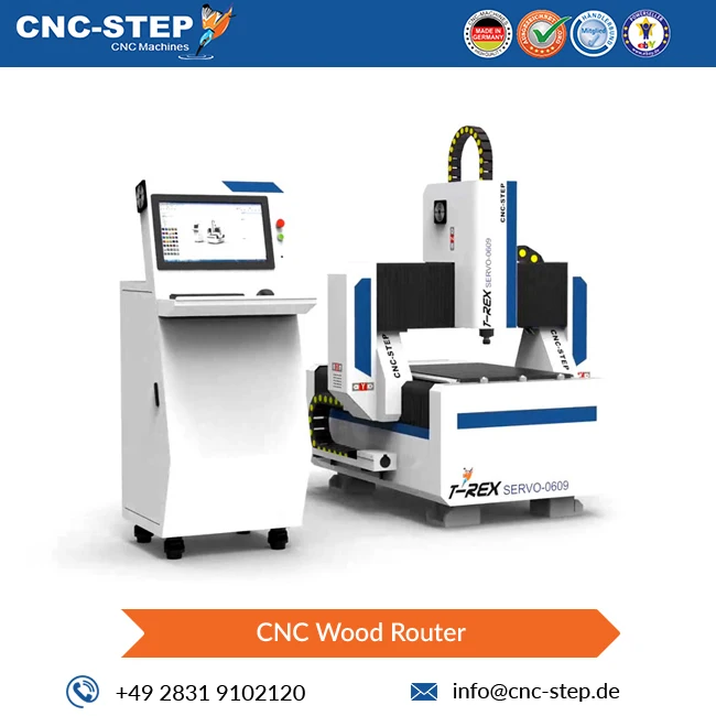 Высококлассный промышленный T-Rex Servo-0609 CNC деревообрабатывающий станок с сервоприводом