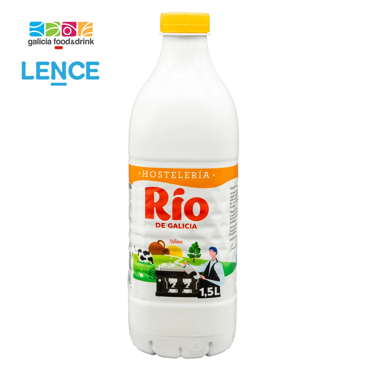 UHT Semi-skimmed milk for HORECA, bar, restaurant | Packaging 1,5 L | Product from Spain | IFS Food | High Quality | Leche Rio
