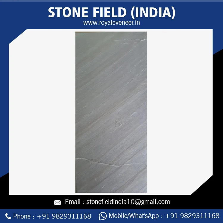 Hot Selling Non Antacid Ocean Black Stone Veneer Sheet For Attractive Wall Manufacturer Supplier From India