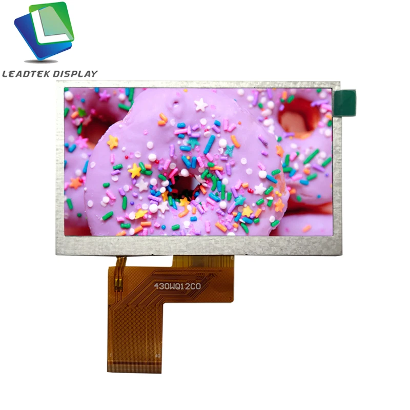4.3 inch  tft lcd screen 480(RGB)x272  RGB interface with 300nits Display Module