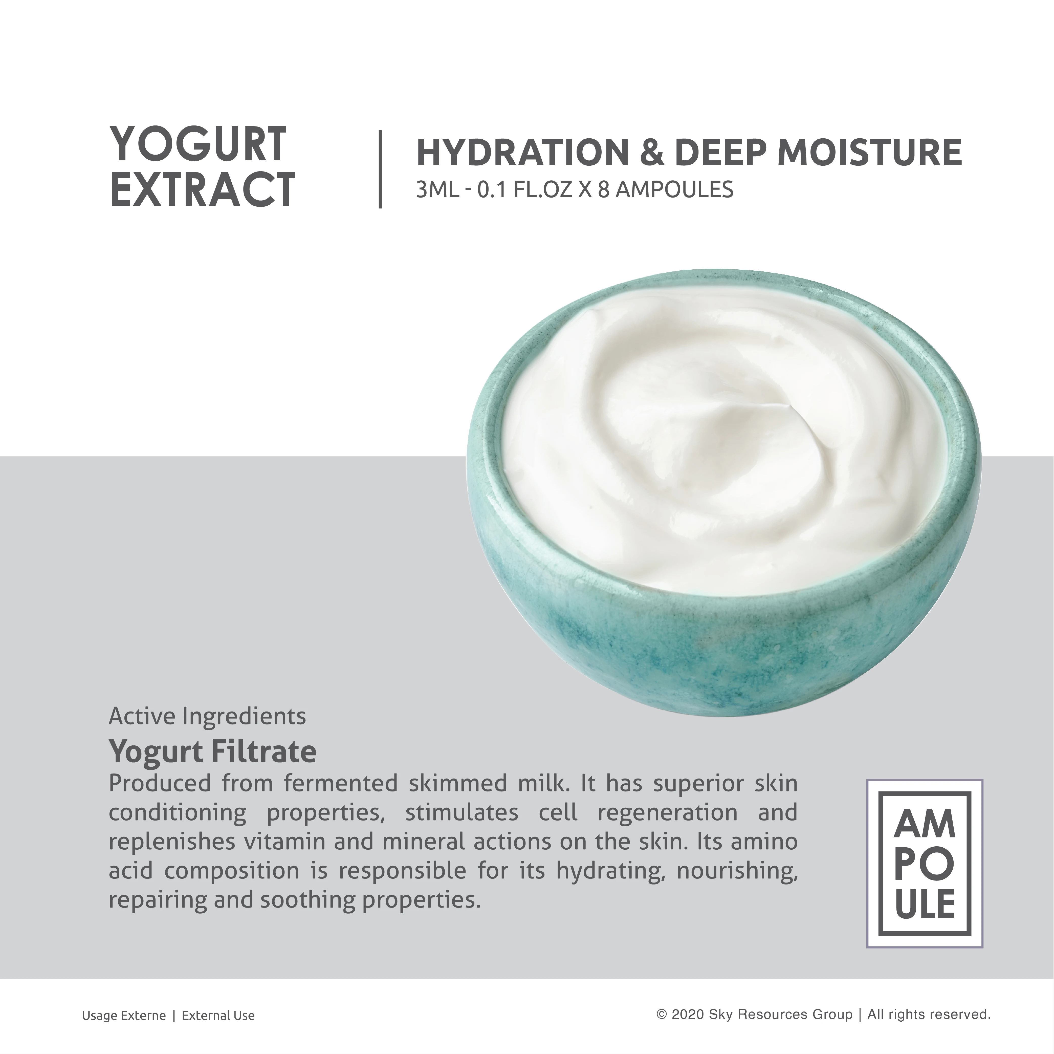 Instant Moisturizing Nourishing Skin Smoothing Glowing	Night Repair Aqua Yoghurt Serum Ampoule Moisturizer perfect for dry skin