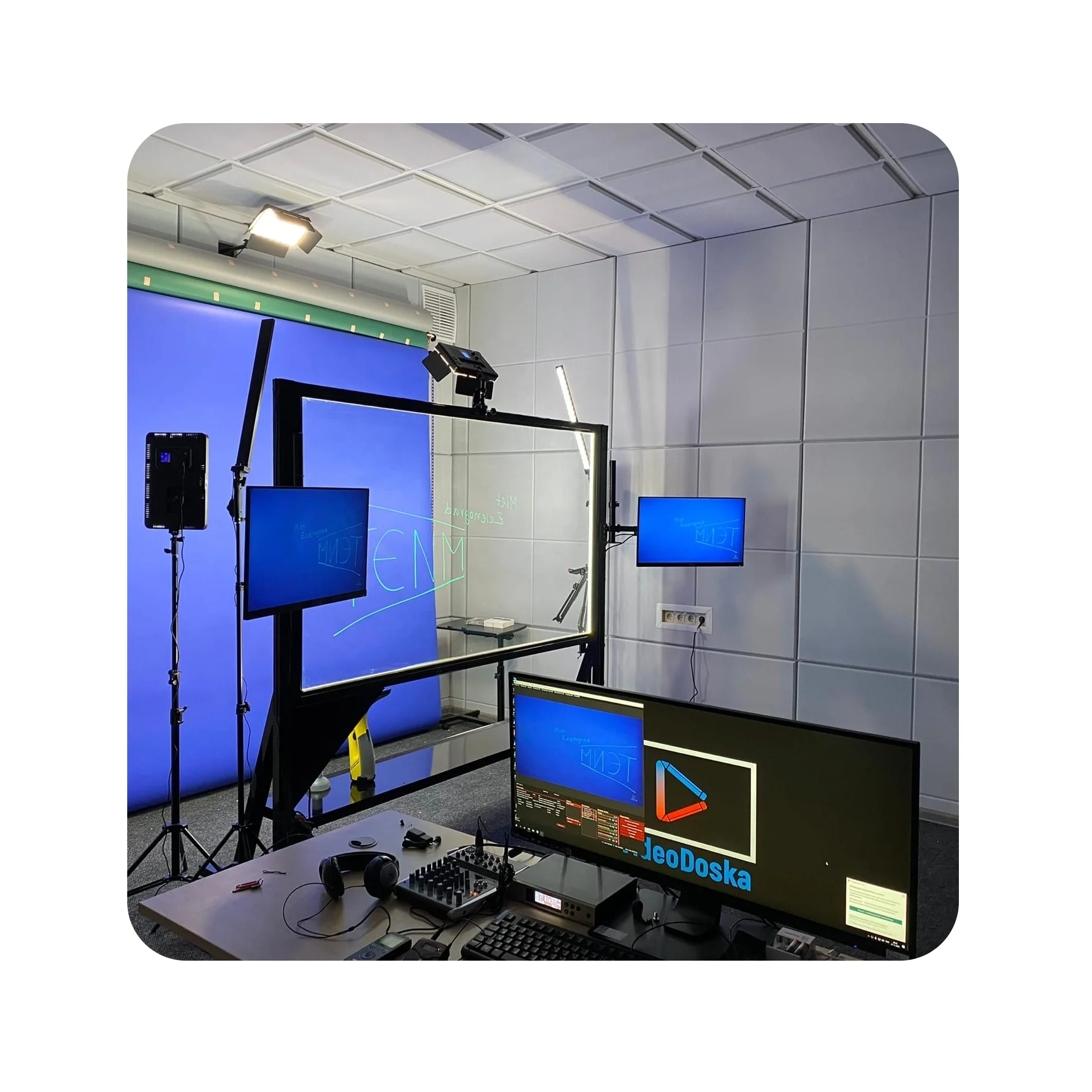 Film/Video Studio Equipment, Full Tools Kit for Online/Offline Broadcasting, Sound/Videorecording/Lighting Instruments, Low Cost