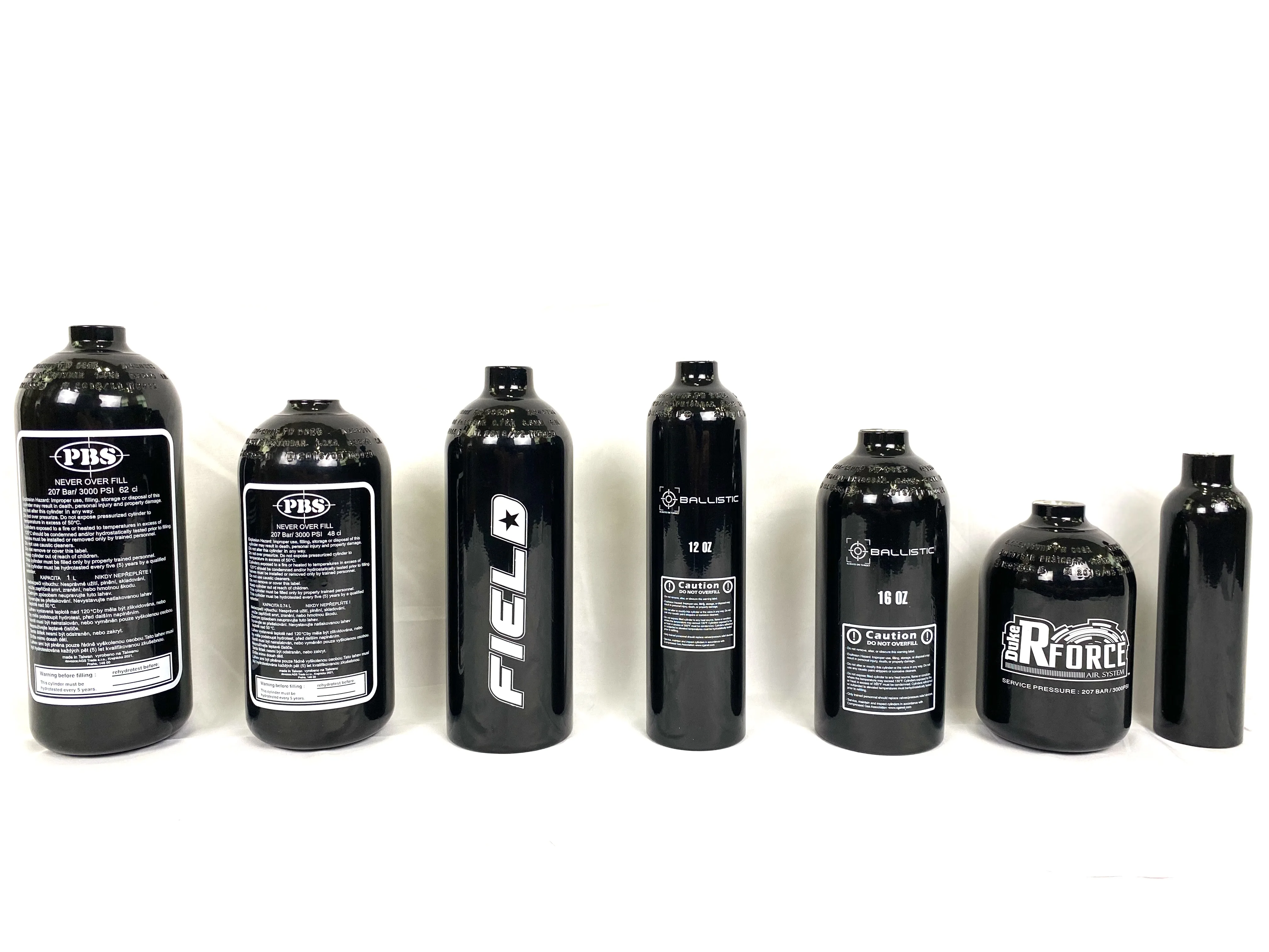 0.38l portable co2 cylinder paintball tank without valve