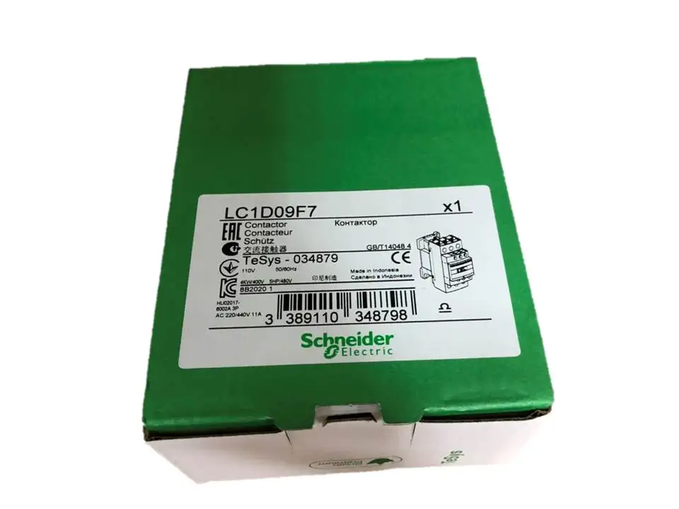  Новый и оригинальный магнитный контактор переменного тока LC1D09F7 9A 110VAC 3P