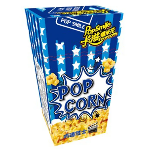 Grain Snack Cheddar Cheese Flavor Popcorn Butterfly Type_ Halal Snack