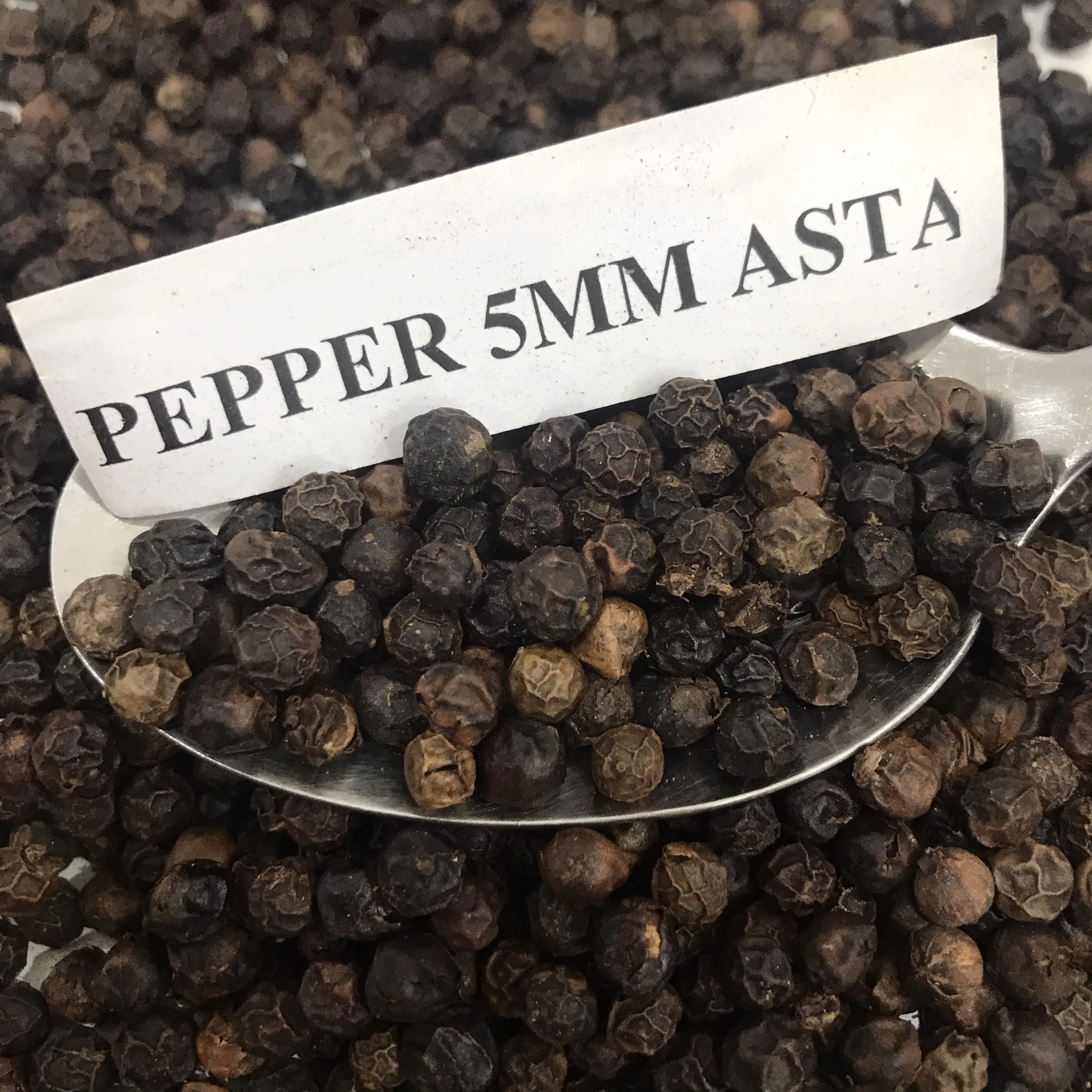 
Dried Black pepper 5mm ASTA High Quality and Cheap Price from Vietnam 