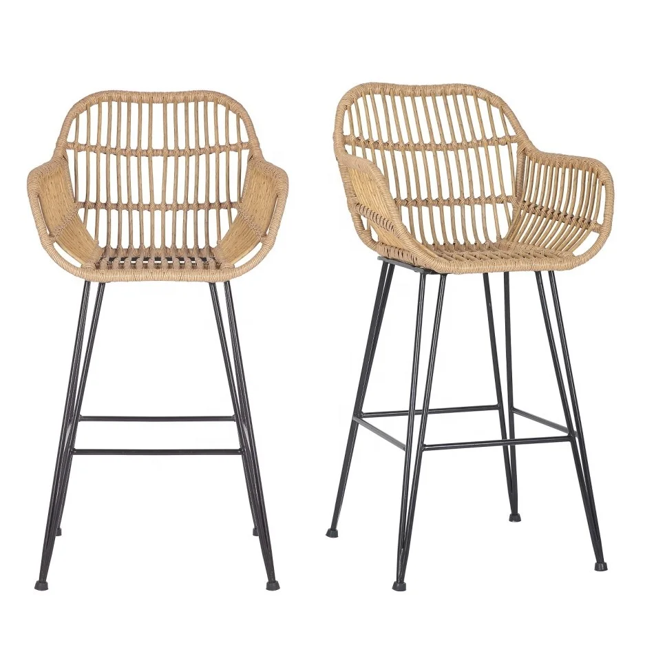 wicker bar stools counter height