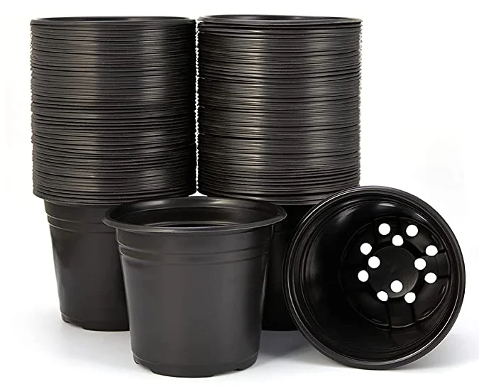 Small And Big Sizes Plastic Plant Pots Flower Containers For Seeding Starting Planter Garden Office