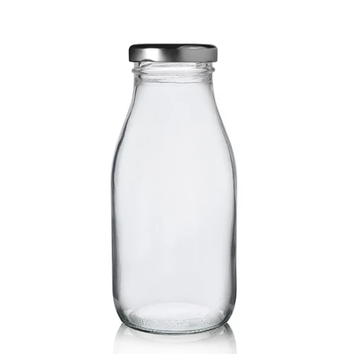 Unique Quality Of Clear Transparent Glass Bottles With Metal Cap 100ml 200ml Customized Size Bulk Quantity