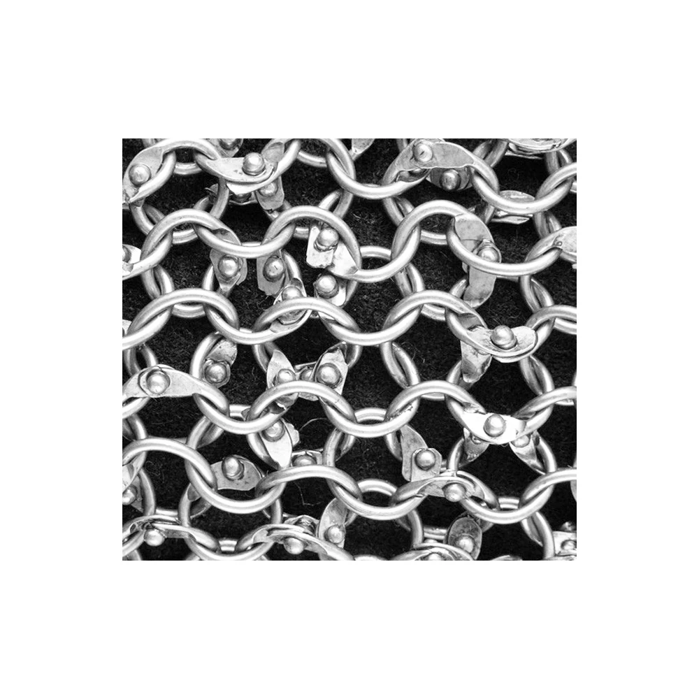 Indian Factory Manufactured round Riveted Ring Chainmail Made from Mild Steel Metal Crafts Product