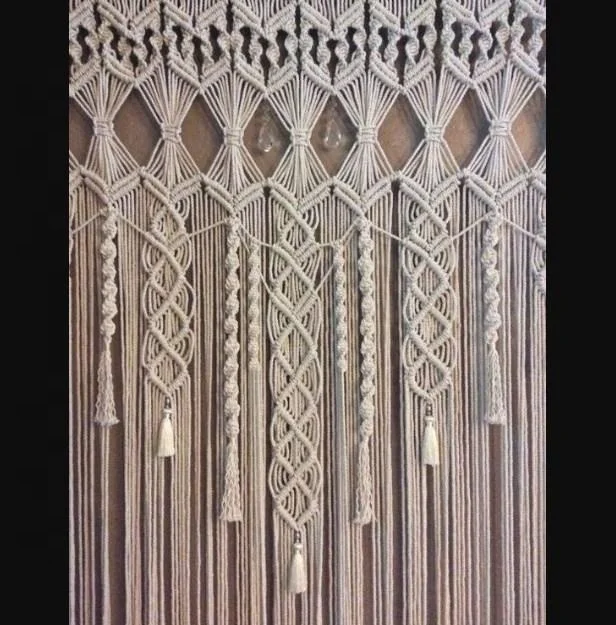 Pure Organic Cotton Rope Macrame Curtains from  Casa Decor India