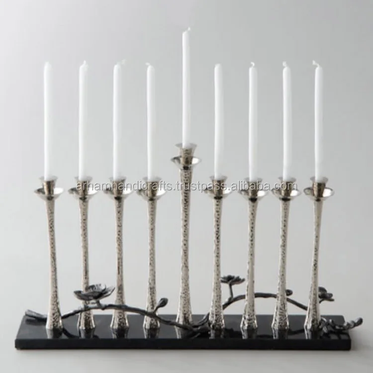 Silver Brass Copper Stainless Steel Metal Candle Holders Lanterns & Jars for Christmas Church Decorations