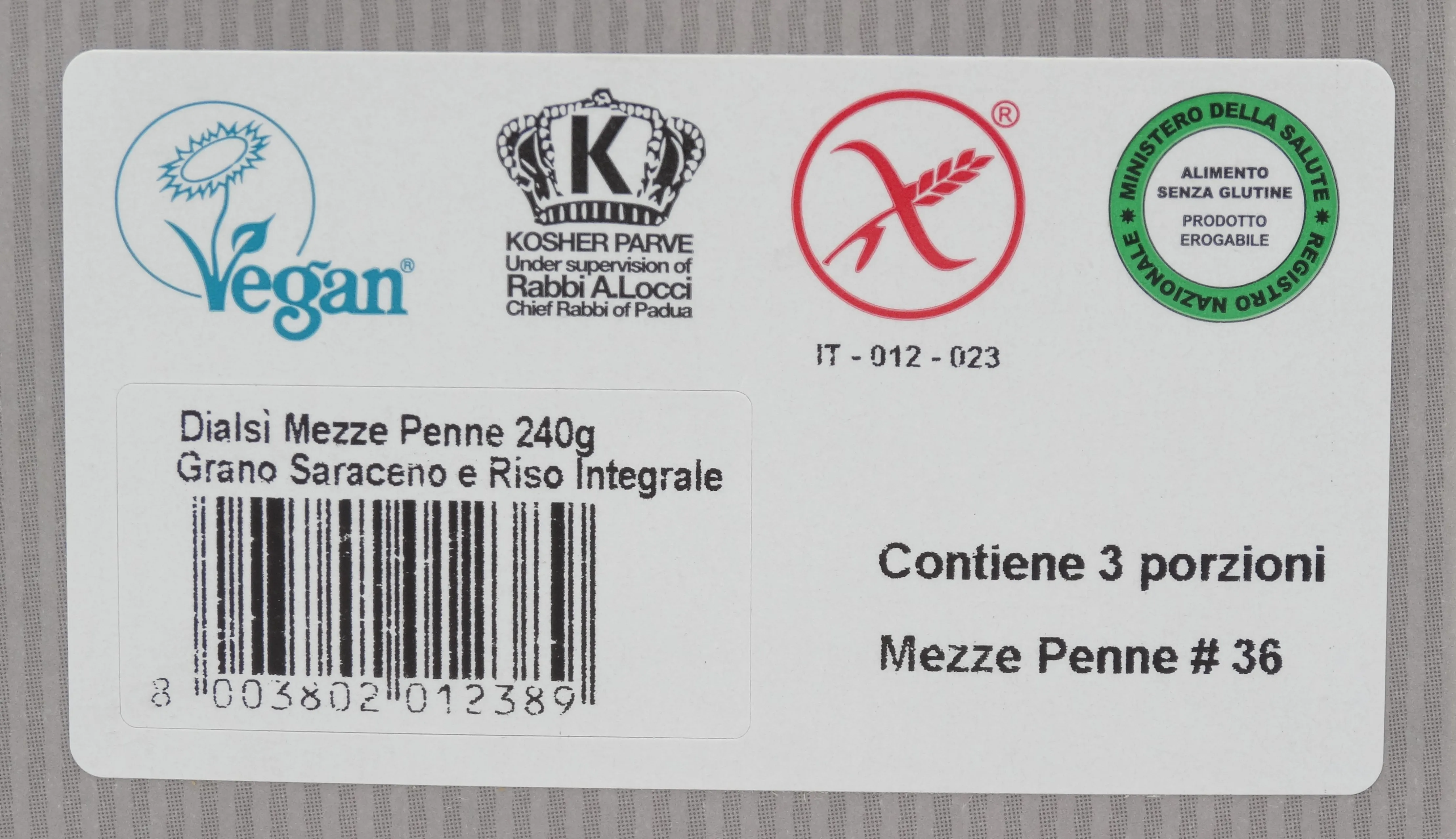 
Best Gluten Free Italian Pasta Buckwheat Fusilli 