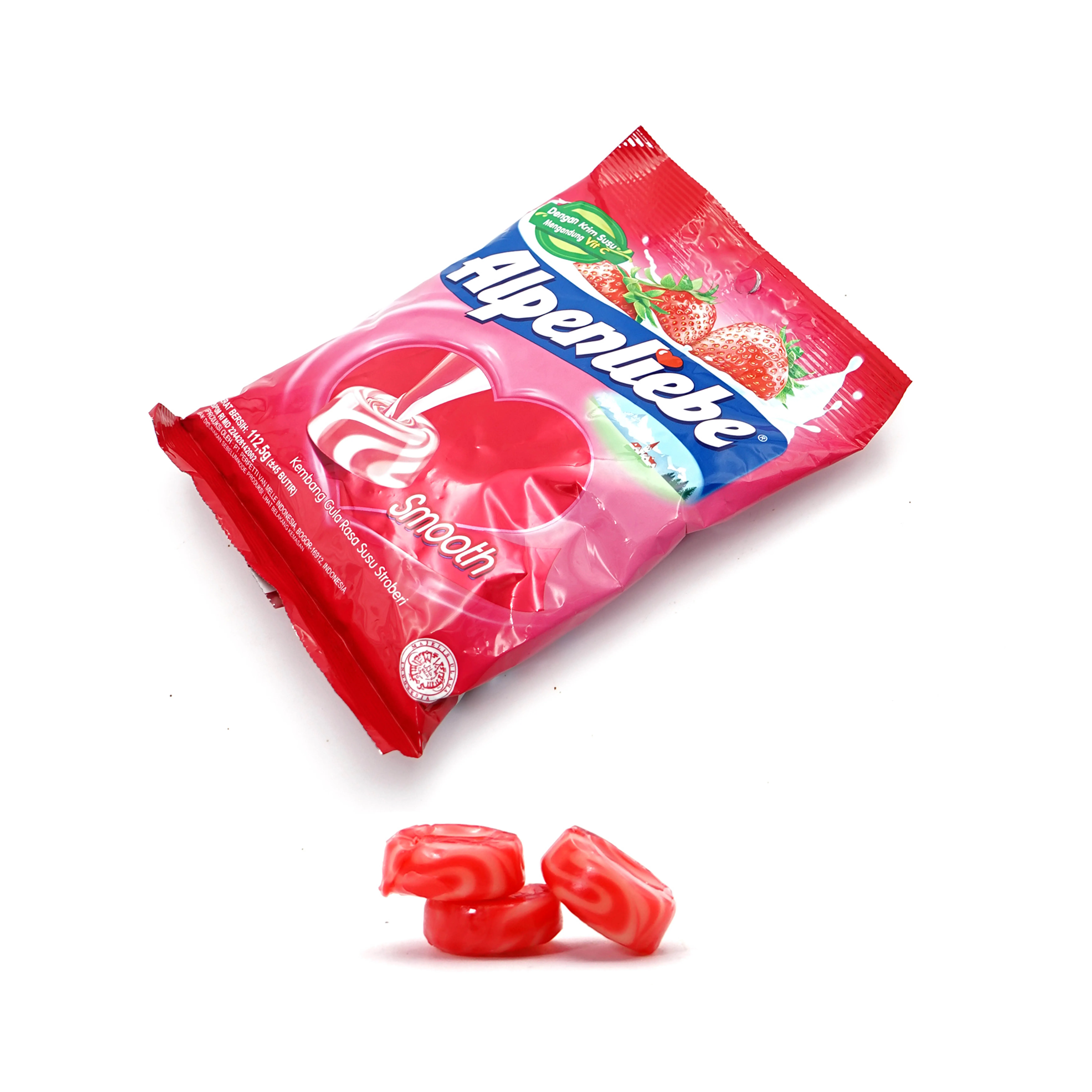 
Great Quality Alpen liebe Strawberry Candy With Caramel with Healthy Milk 