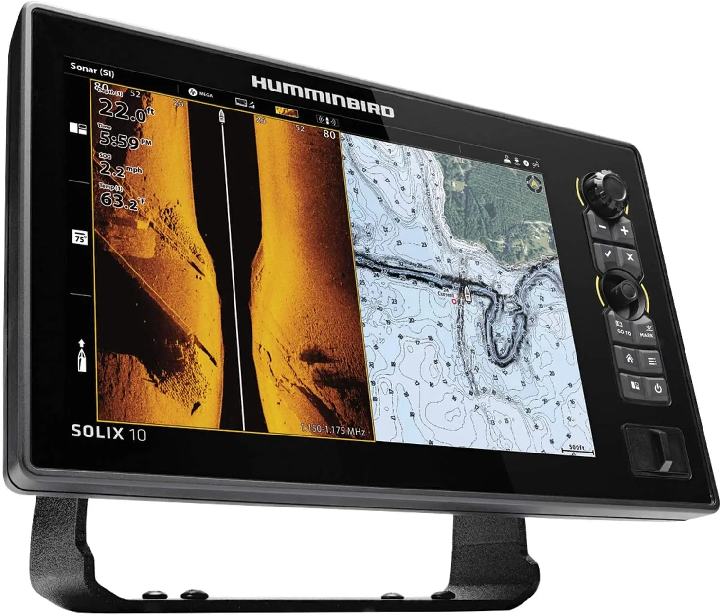 New HumminBird SOLIX HELIX 15 G2 Fish Finder with Chirp, Mega Si+, 15.4-Inch-Disp