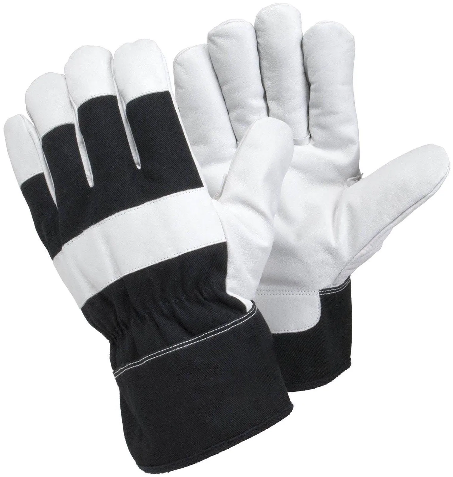 1 пара защитные кожаные рабочие перчатки для мужчин риггеров в саду (размер L клетку)