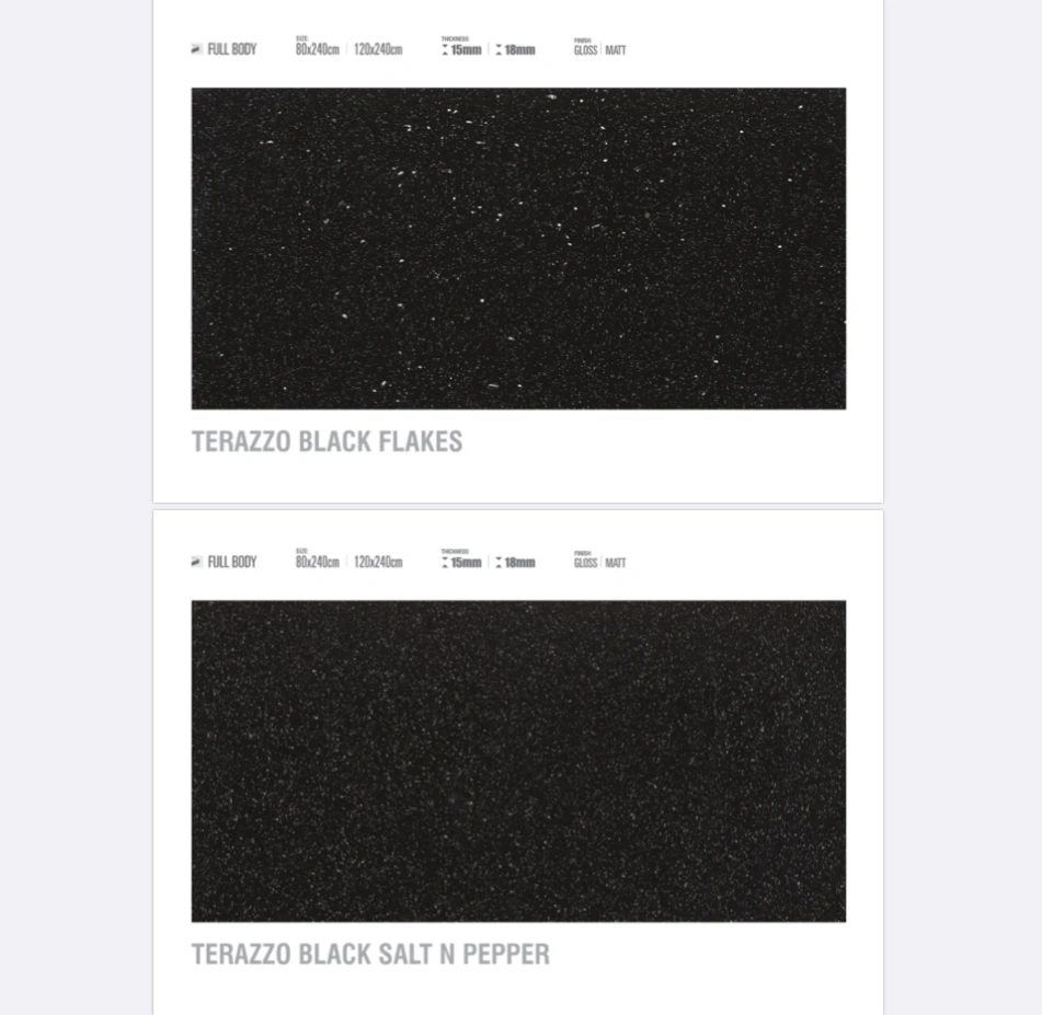 Indian Quartz Stone Type Full Body 800x2400mm Porcelain Tile 15mm and 18mm for Table Top Marble