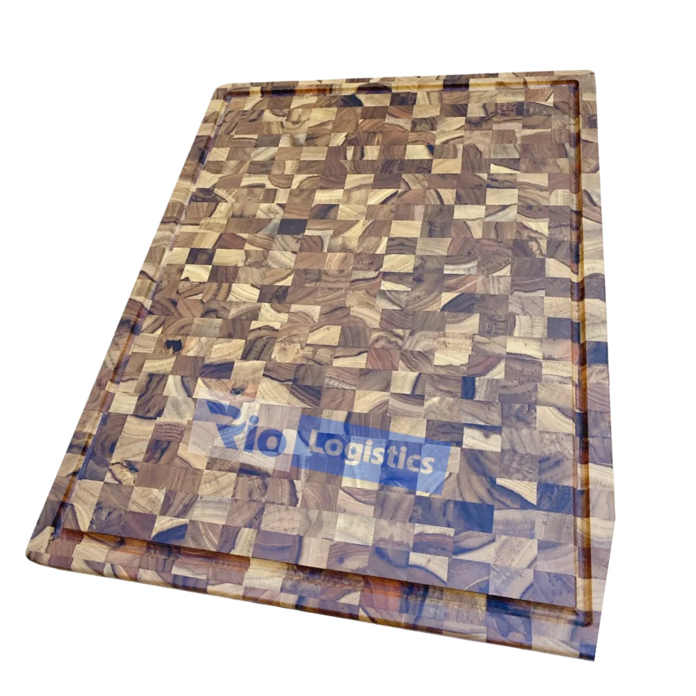 RIO 2022 Cutting Board Teak Wood Rectangle Customize Size  Chopping Blocks Durable  Cutting Board Teak Wood Anti Warping