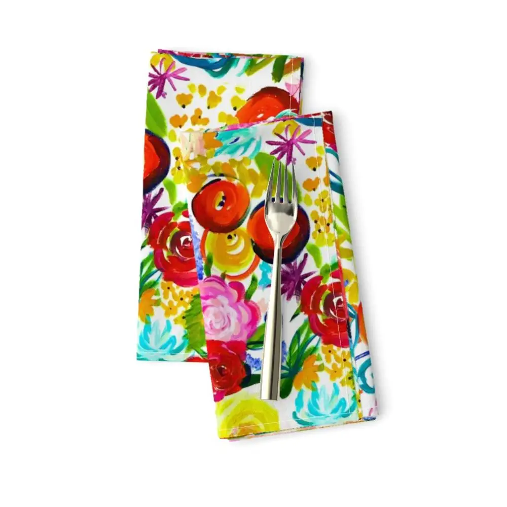 100%cotton Promotional customized  Embroidered kitchen tea towel unique home decorative family christmas gifts low MOQ