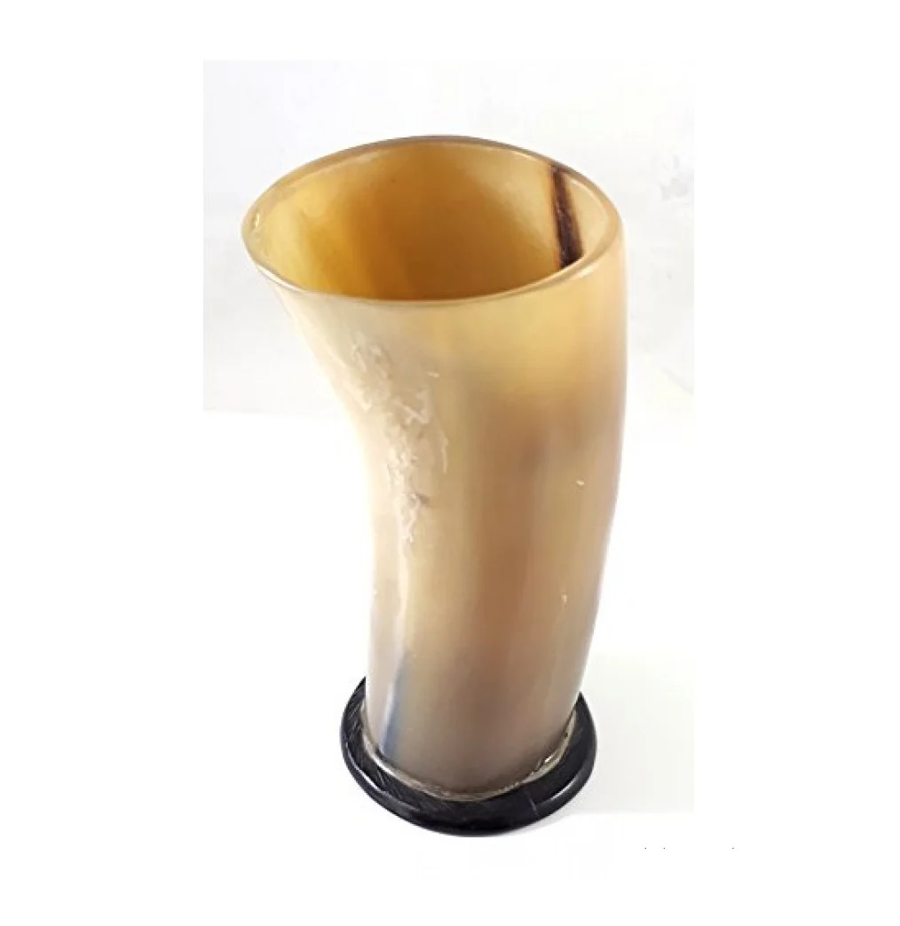 African Style Viking Glasses Travelling Hiking Unique Mountain Handless Mugs Reusable Water Beer Drinking Horn Glass Salt Lamp