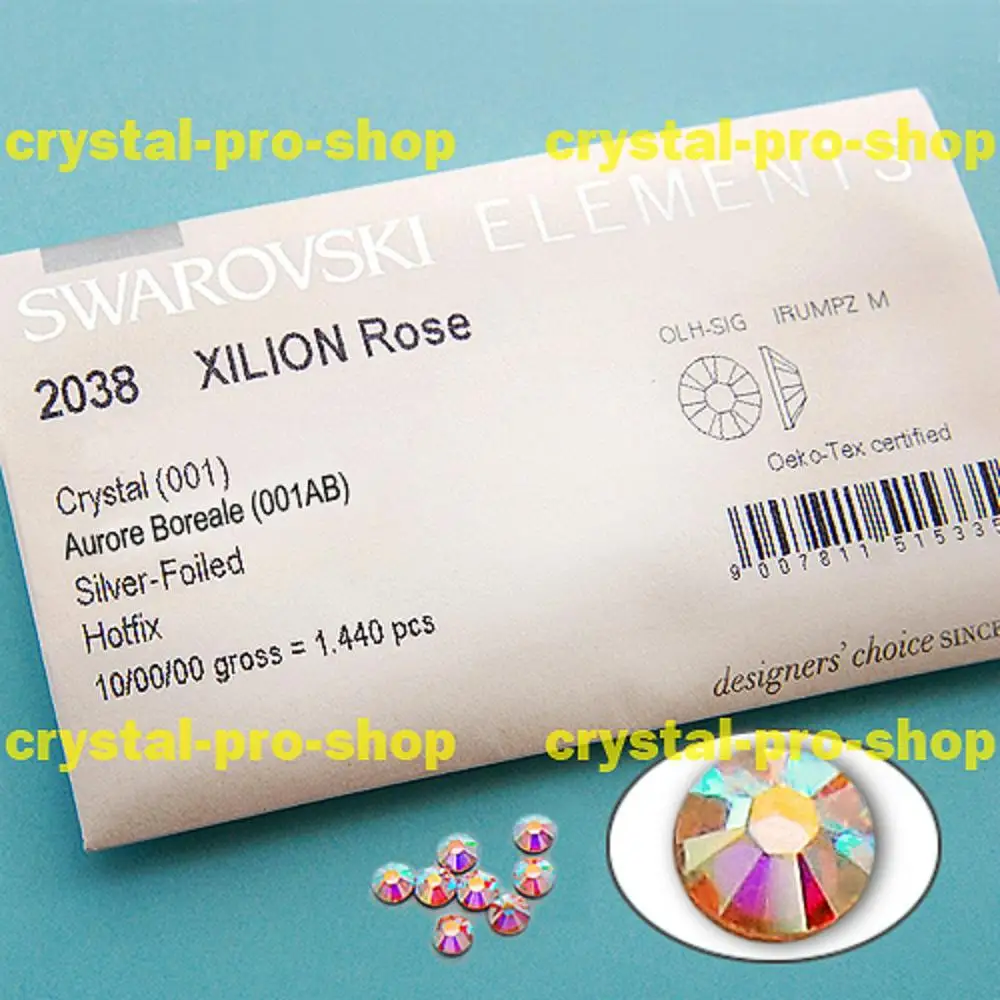  Кристалл AB (001AB) Железный от Swarovski Elements стразы с плоским основанием