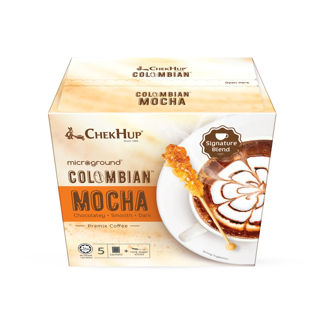 Chocolatey And Smooth Taste Of Chek Hup Microground Colombian Mocha With Caffeinated Feature From Malaysia
