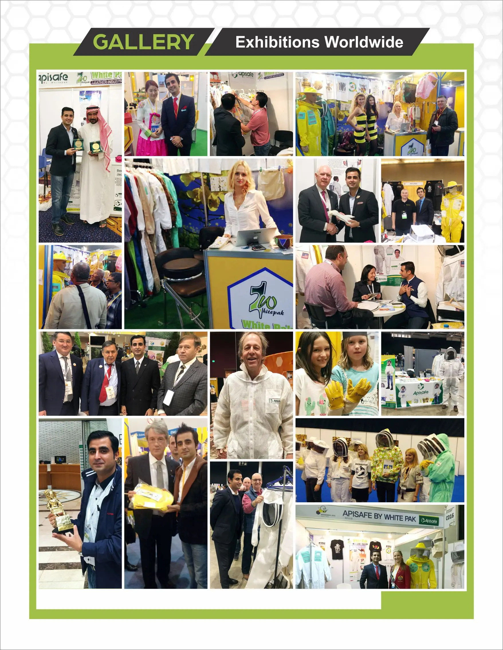 Twill Lining Beekeeping Gloves Deluxe Quality Custom Design Latex Customized Color EN420,EN388 WP 665 BG 50 Pairs WHITEPAK PK