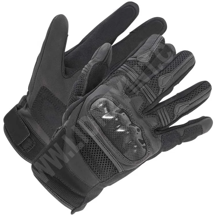 Waterproof Knuckle Protection Motorcycle Gloves Made Top Quality Racing Genuine Leather Gloves Motorbike Gloves