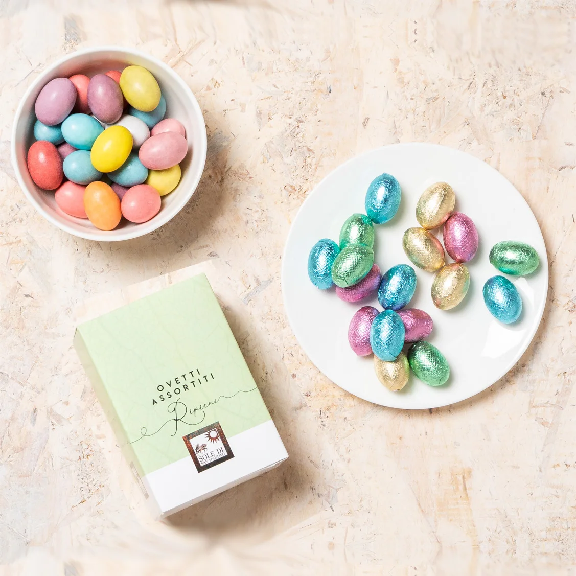 Italian PREMIUM 250 g assorted small chocolate eggs