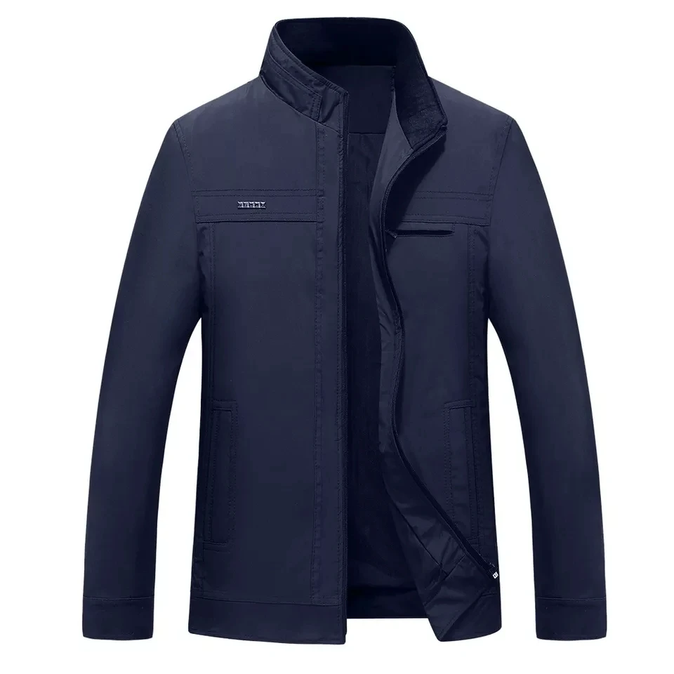 Куртка-бомбер мужская приталенная повседневная Уличная одежда пилот