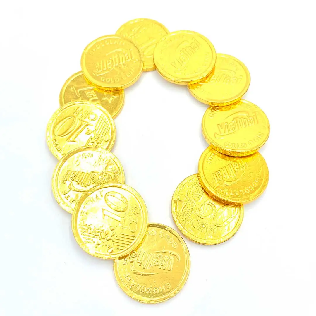 Best Offer from Vietnam Leading Chocolate Manufacturer Coin Shaped Chocolate with high quality 210g box