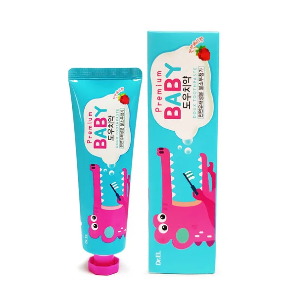 
Korean ER.EL Kids baby non fluorine organic toothpaste teeth whitener whitening toothpaste 