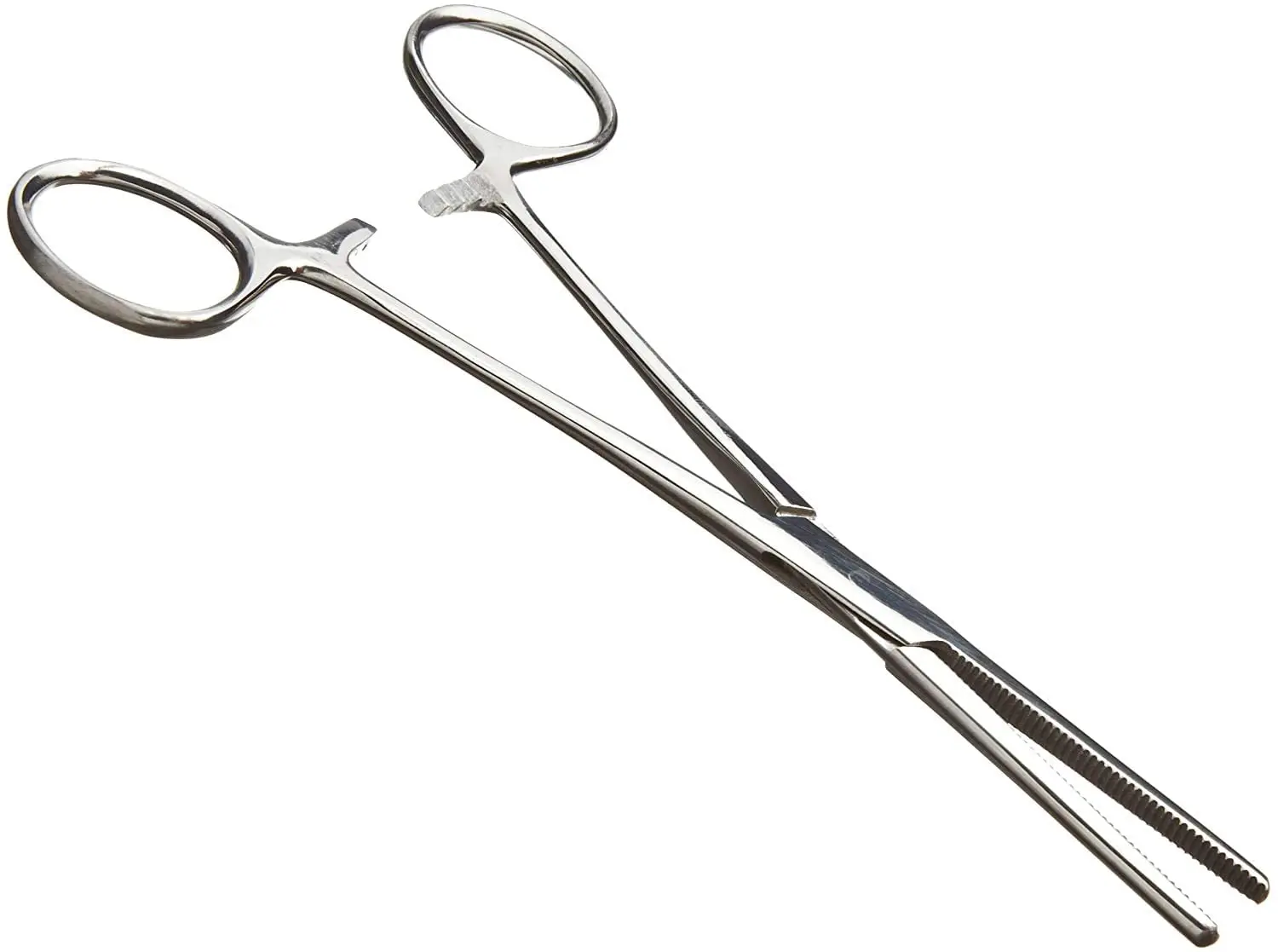Pair of Fishing Forceps, Straight and Curved, Stainless Steel - Ideal Fishing Pliers for Any Fishing Tackle Kit