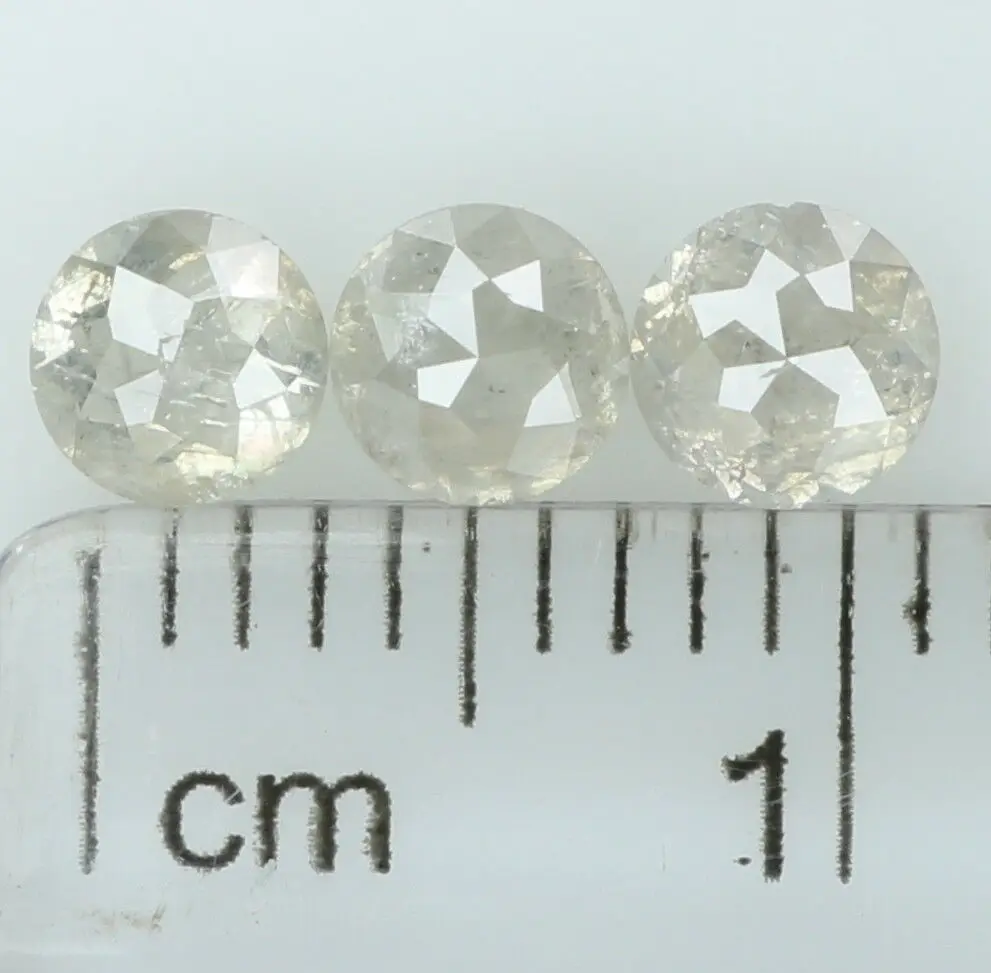 White Color Rose Cut Chakri Diamonds at Wholesale Price in India,salt and Pepper Diamonds 100% Natural Gemone Diamonds SI1 to I3