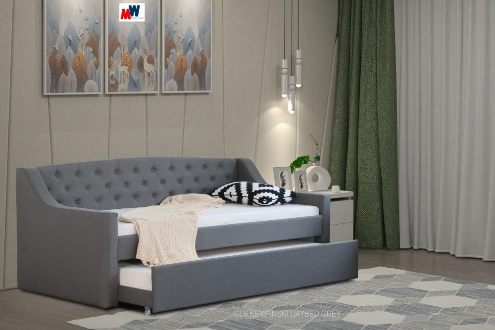 Kempinski Daybed with Trundle of 2019 Single Fabric Bed