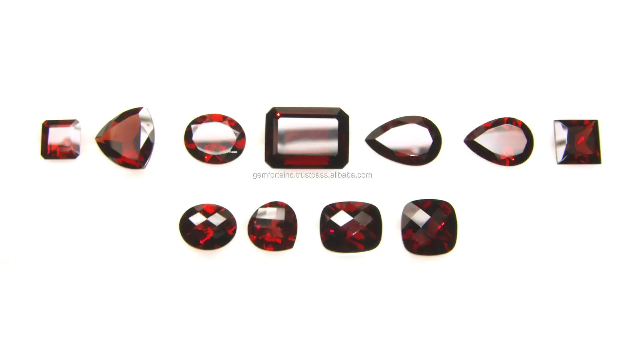 January Birthstone Garnet Loose Gemstone High Quality Wholesale Price Garnet Cushion Cut Calibrated Size Red Mozambique Garnet
